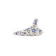 Taiwan tng ocarina douze trous midtone c ocarina bleu et blanc porcelaine or 12 trous trois tube stade de performance professionnelle Treble C-sc