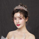 Shijun (SHIJUN) 18th birthday crown adult Internet celebrity crystal Korean wedding fairy wedding dress tiara bride super fairy princess large rose gold color-preserving version