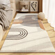 Gudie bedroom bedside carpet master bedroom bed front room non-slip long plush mat machine washable Drunken twilight washed lambswool carpet 120*200cm skin-friendly material environmentally friendly and odorless