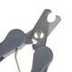 Huayuan Pet Equipment Pai can cut nails for T9 pets. Cat nail scissors for pet cats and kittens. Nail clippers. Nail clippers. Cat supplies. Gentleman's elegant gray. Large size (157*52*25mm)