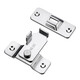 Work-free punch-free 90-degree door buckle right-angle lock sliding door sliding door latch room door lock stainless steel buckle door bolt small 90-degree door buckle (304 stainless steel)