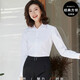 Nobel Paul shirt women's long-sleeved professional white shirt no ironing slim fit commuting formal work clothes customizable LOGO interview wear white twill 15602 36/M recommended 95-105 Jin Jin equals 0.5 kg