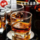 Juego de copa de vino de cerveza de whisky lemeiya, copa de vino de cuatro cuadrados tres liang copa de vino blanco cristal cristal de cristal clásico copa de vino blanco 3 liang --- 5878 4 piezas