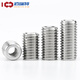304 stainless steel internal and external nut thread conversion brace screw reducing nut straight thread protective sleeve M8*M12*12 3 pieces