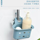 Home KATEI STORY Japanese kitchen sink drain basket storage rack faucet wash basin rag sponge storage rack plastic small hanging rack blue