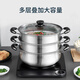Tilok 304 stainless steel thickened multi-layer steamer household steamer multi-functional stew pot induction cooker gas stove special 304 stainless steel 3 layers 32cm