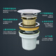 GeoSansink fregadero de un solo ranura Importado STS304 Cocina de acero inoxidable Cuenca de lavado EDS880 EDS880 Fregadero + D305 Fauceto Abierto de grifo a la derecha