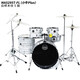 Mapex Mapex Schlagzeug für Kinder Erwachsene Percussion Instrumente für Home Jazz Schlagzeug für Mädchen, Meipais Schlagzeug für Mädchen, 5 Schlagzeug für Mädchen, 4 Beckenständer + 5 Stücke stiller Becken