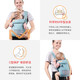 
Tiancaiyiding (tiancaiyiding) simple baby strap front-heel style, all seasons, universal breathable baby shoulder bag, portable storage, Aiqing [foldable into a small bag for easy carrying]