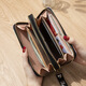 New women's long wallet double zipper mobile phone bag student laser wallet large capacity clutch soft coin wallet yellow