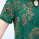 
Fuxi Mama Summer New Dress Imitation Silk Cheongsam Fashionable and Noble Middle-aged and Elderly Women's Summer Temperament Large Size Skirt 698 Red 3XL Recommended 120-135Jin [Jin equals 0.5 kg] Don't pick on body shape