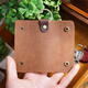 Patriot Cow (Aiguoniu) Herren verrückter Pferdeder Leder handgefertigt Frauen kleine einfache Retro Cowide Tür Koffer Beutel Lock Haushalt Key Bag Kaffee Kaffee