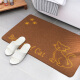 Xibaoli entry floor mat, entrance door mat, home entrance mat, dust-proof kitchen bathroom water-absorbent non-slip floor mat, brown kitten 40cm*60cm
