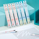 Deli Stationery 0.5mm Alpaca series Magic Heat Erasable Pen Replacement Core Student Full Syringe Neutral Pen Signature Pen Replacement Core Black 20 pieces/box A844