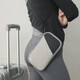 
POTRAVEL.DESIGN color block passport bag ID bag anti-theft brush portable passport air ticket bank card storage bag men and women clutch bag gray black