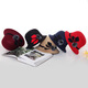 New autumn and winter Korean fashionable women's hats versatile round hats outdoor warm hats rose red