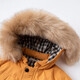 David Bella (Dave/Bella) Chaqueta de 90 abajo para niños con capucha cálida para la chaqueta infantil para bebés de invierno para ropa de salida de invierno para el niño Top Apricot DB155565-NN 100 cm (altura recomendada 90-100 cm)