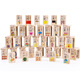 Magical Rotation Domino 50 comprimés Emballage 100 comprimés Pack Literacy Toys's Toys Baby Baby Early Education Building Blocs Toys 100 comprimés Domino de caractère chinois double face Domino