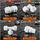 
XMSJ solar water heater accessories water heater upper and lower water pipes frozen 12164 points aluminum plastic pipe loose joints customized 1216 direct (plastic)