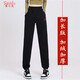 
Sailifu Extended version tall gray sports pants for women in autumn and winter casual pants for velvet thickened legs straight long trousers black extended single pants 9903 XXL (recommended 145 Jin [Jin equals 0.5 kg])