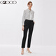 [Anti-bacterial] G2000 Women's Trousers 2022 Summer Cleft-fit Commuter Suit Straight Pants 21751143 Black/99 180/78A/XXL