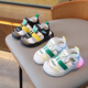 
Babudou lights baby shoes bag toe sandals for summer boys anti-slip soft sole baby toddler shoes beach shoes 01 years old 3 black 718 bear lights sandals size 25 size 16CM