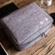 Edo data cable storage bag mobile power box multi-function charging cable travel portable digital accessories storage bag hard disk USB mobile phone accessories bag gray single layer TH1045