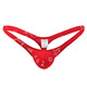 ROSELEX confidential delivery cotton printed thong men's cotton underwear sexy U convex bag personality star M red star