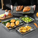 Newair 304 stainless steel square plate with mesh drain plate drain plate rectangular drain plate commercial oven baking tray multi-purpose square plate-31.5*24.5cm