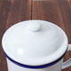 WEIMINGNUO enamel cup nostalgic retro mug with lid large capacity water cup boys old-fashioned tea jar veteran tea cup