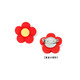 EKUSTYEE gives you a small red flower brooch badge charity flower student medal pin accessories event graduation gift large resin red flower + safety pin style pin style