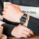 Casio (CASIO) watch Men's business quartz waterproof sports watch Black disc black belt MTP-1381L-1A