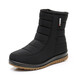 Hengyoufu Botas de nieve para mujeres nuevos zapatos de algodón de algodón de madrugada de invierno a mediados de tubo, zapatos de madre engrosados antideslizantes en espesas, zapatos de algodón 38