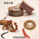 Beauty Decoration Boundary Play Hand Rubbed Cotton Thread Colored Cotton Rope Vajra Star and Moon Bodhi Beads Threading Rope Tools DIY Color Tassels Master Level 25 Flowers 1.0mm/30 Meters