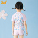 361 Children's Swimsuit Women's Summer Split Printed Cute Swimsuit for Children and Girls Hot Spring Two-piece Swimsuit