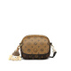 CALWAN KEODH official website bag women's bag spring and summer small bag crossbody bag women's high-end small round bag birthday gift for girlfriend wife [coffee] light luxury fashion contrast printing bag practical and heart-wrenching girl girlfriend