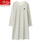 Langsha (Langsha) puede usar camisón para mujeres primavera y otoño 2024 Nuevo algodón de algodón delgada Versión coreana de Internet Estilo de celebridades Mejor amigo de la casa Invierno W9764 Caminilla de manga larga 3XL 140-160Jin [Jin equivale a 0.5 kg]