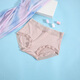 Jean-vis [paquete de tres piezas] Resumen antibacteriano modal para mujeres Summer Stretch Women Briefs LQ Black + Light Pink + Light Khaki 6218 F [Peso recomendado 80-140Jin [Jin equivale a 0.5 kg]]]