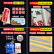 Mengqingcheng construction site warning sign safety sign construction site safety warning sign sign sign sign self-adhesive production construction heavy site (pp adhesive) 30x40cm