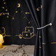 
Yunjin dormitory blackout bed curtains are laid on the upper bunk bed curtains, thick cloth curtains, black curtains, single bed curtains, stay up late, bear gold/1 piece curtains, 200cm*120cm, lower bunk