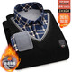 PRENOMEN warm shirt men fake two-piece business casual men's new autumn and winter middle-aged and elderly daddy suit men's top 15620 L