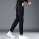 Mu Xideng nine-point jeans men's slim straight spring and summer casual pants men's pants Korean style trendy pants boys 9-point pants black (1048) size 29 (waist circumference 2 feet 2)