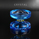 赟娅新手溜溜球专业花式水晶K2-crystal玩具yoyo鬼手悠悠球儿童节礼物 【透明蓝】