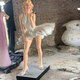 Kangxinya fiberglass painted Marilyn Monroe model character sculpture outdoor square shopping mall park landscape floor-standing ornaments 1.8 meters style Dingjin