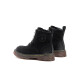 暇步士（Hush Puppies）马丁靴女士高帮英伦厚底大黄短靴U3T02DD3 黑色 38