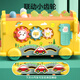 Dimanqi baby and children's toys multi-functional bus hexahedral whack-a-mole steering wheel music knocking piano color recognition 0-1 year old baby early education 0-6 months boy and girl birthday gift
