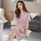 Banxinle nightgown (Banxinle) nightgown for women's summer modal short-sleeved pajamas summer thin home clothes middle-aged plus size loose dress XRD-9249# Women's M/160