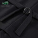 CARTELO crocodile vest men's fashion business professional suit men's gentleman plaid waistcoat vest men's 1F229102002 black M (165/84A)