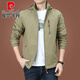 Pier Cardin Marke High-End-Herrenkleidung Outdoor Herrenjacke Herbst und Winter 2025 Neue Herbst-Tops mittleren Alters plus Samtclips plus Samt 9898 Schwarzes Modell M.