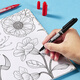 
Qixin Xiao double-headed marker art student marker line pen waterproof and color-fading construction site marker pen logistics special pen for children's painting without fear of high temperature bright ink can be used for office MK826/black/36/three boxes